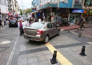 Kaldırımlara park eden sürücülere 120 bin TL ceza