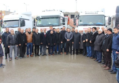 Suriye için yardım tırları yola çıktı