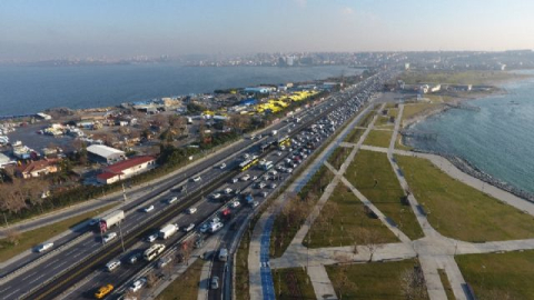 İstanbul'da 'bakım çalışması' trafiği