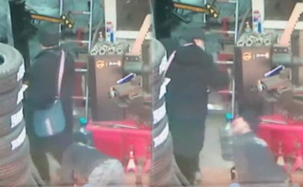 Tamirci, kadını baldırından ısırdı