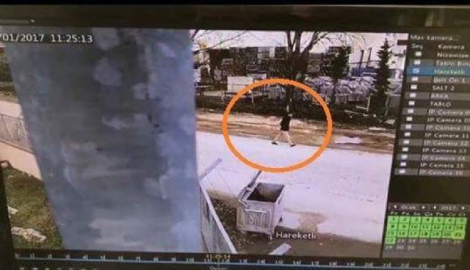 Oto faresi güvenlik kamerasına takıldı