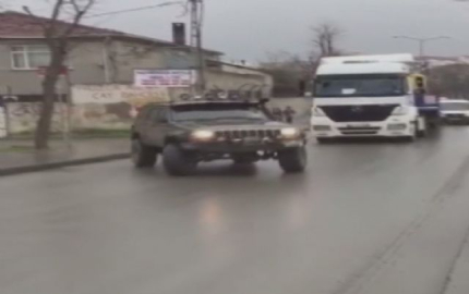 Trafik magandası kameraya yansıdı