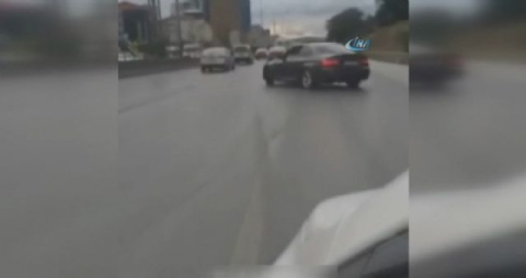 E-5'te tehlikeli şov