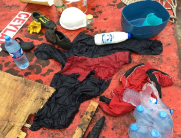 Kayıp balıkçının kıyafetleri bulundu