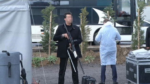 Başbakan Yıldırım'ın programında dikkat çeken görüntü