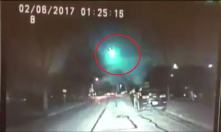 Meteorun düşme anı kamerada