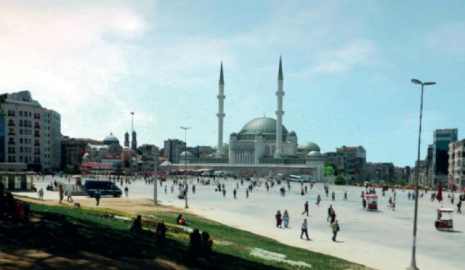 Taksim'e yapılacak caminin fotoğrafları ortaya çıktı