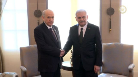 Yıldırım-Bahçeli görüşmesi başladı