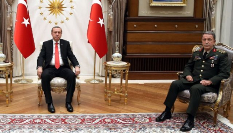 Erdoğan Akar'ı kabul etti