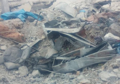 Rus uçaklarının vurduğu Türk karargahından fotoğraflar