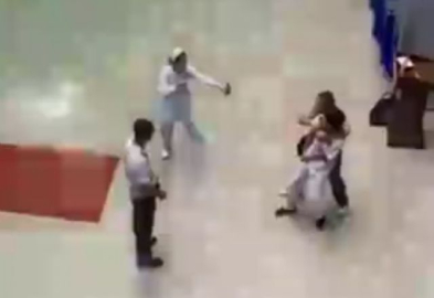 Kadın polis saldırganı böyle vurdu