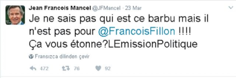 Fransız Milletvekilinden Arap gazeteciye 'sakallı' ima
