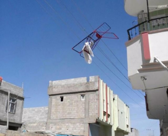 Elektrik tellerine çamaşır kurutmalığı takıldı