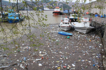 Zonguldak Limanı çöple doldu