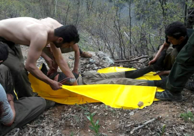 Terörist cesetleri teröristlere toplatıldı