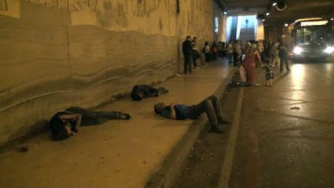 İstanbul'un göbeğinde yürek sızlatan görüntü