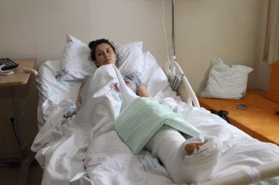 Cezaevi firarisi, eşine döner bıçağıyla saldırdı