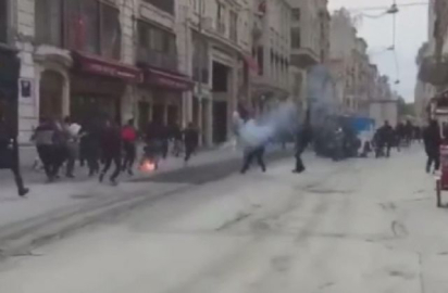 İstiklal Caddesi'nde Final Four kavgası