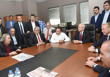 Kılıçdaroğlu'dan Sözcü'ye ziyaret