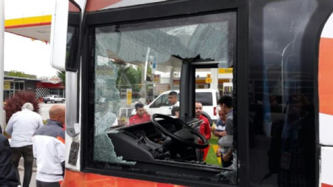 Adanaspor taraftar otobüsüne saldırı