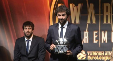 THY Euroleague'de sezonun MVP'si Sergio Llull