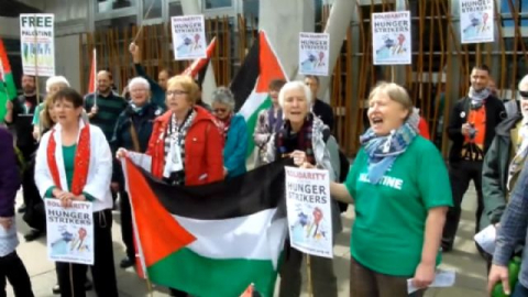 Filistinli mahkumların açlık grevine İrlanda'dan destek