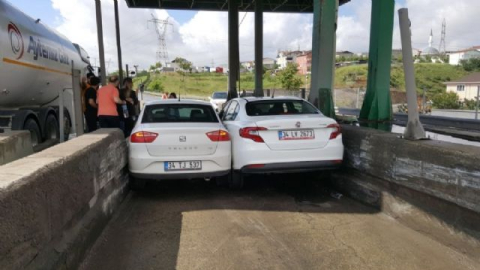 İnatçı sürücüler gişede böyle sıkıştı