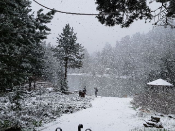 Gümüşhane'de kar sürprizi