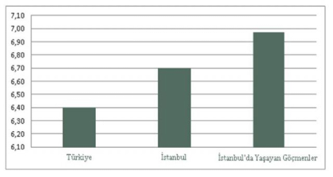 İstanbul'daki göçmenler Türk halkından daha mutlu