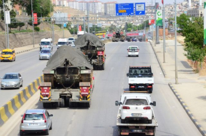 Suriye sınırına tank sevkıyatı