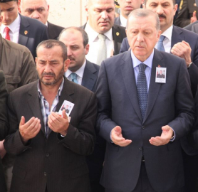Şehide veda: Cumhurbaşkanı Erdoğan da oradaydı