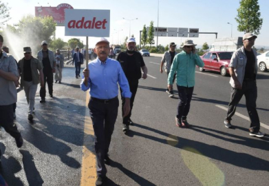 'Adalet Yürüyüşü' 2'nci gününde başladı