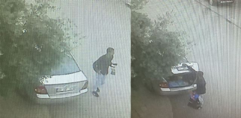 Otomobildeki her şeyi çaldı