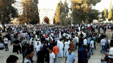 Mescid'i Aksa'da bayram sevinci