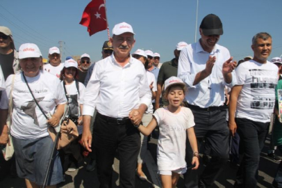 Yürüyüşün 14'üncü günü tamamlandı: Gergin anlar yaşandı