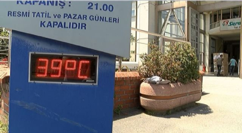 İstanbul'da termometreler '39' dereceyi gösterdi
