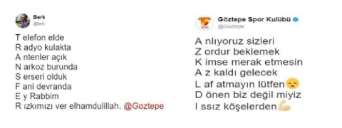 'Aşık atışması' gibi transfer yazışması