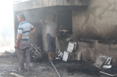 Alanya'da çıkan orman yangınında 5 ev kül oldu