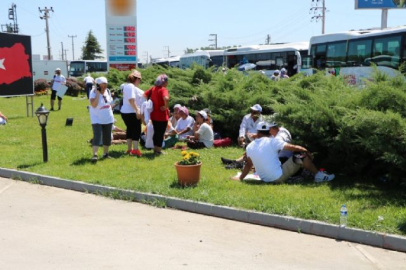 Adalet yürüyüşüne sıcaklık engeli