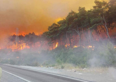İzmir'de yangın söndürme helikopteri baraja düştü