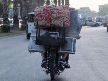 Karavan değil motosiklet