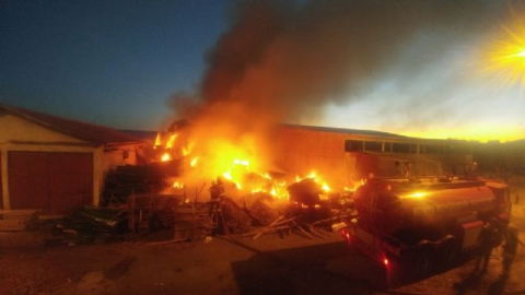 Konya'da korkutan ayngın