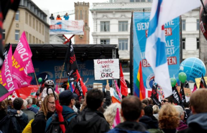 Almanya'da G20 protestoları