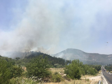 İzmir'de alevler yeniden yükseldi