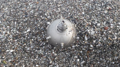 Sahilde bulunan esrarengiz cismin sırrı çözüldü