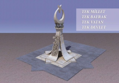 Cumhurbaşkanlığı Külliyesi önüne 15 Temmuz anıtı