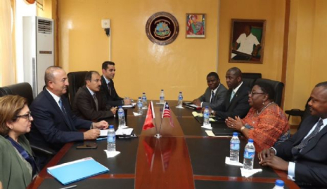 Dışişleri Bakanı Çavuşoğlu Liberya'da