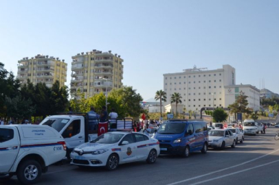 600 araçlık '15 Temmuz' konvoyu