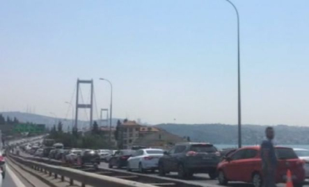 15 Temmuz Şehitler Köprüsü'nde trafik yoğunluğu