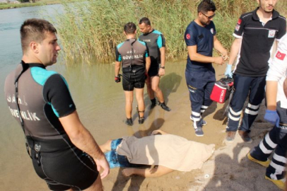 Serinlemek için girdiği ırmakta boğuldu